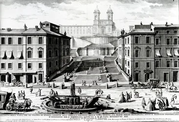 Piazza di Spagna, vers 1740